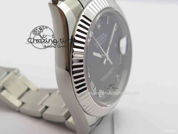 SS Maker Dial Roman On 41mm Edition SS Markers Black SA3136 BP II DateJust Bracelet Best 0327